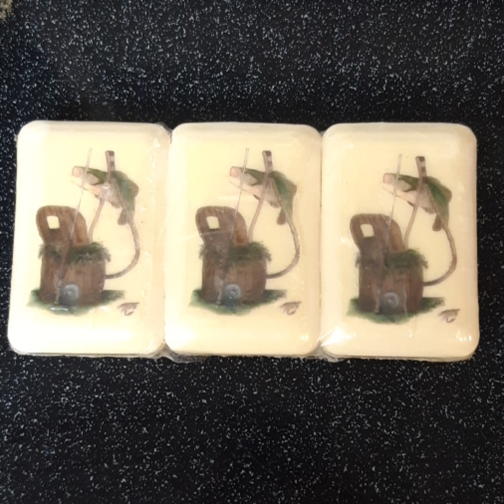 FISH FISHING 3 Bars Vintage Soaps by ALDAS Vintage Display Decor Only Cabin